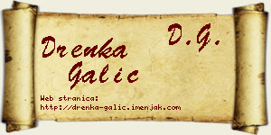 Drenka Galić vizit kartica